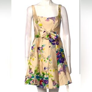 Jill Stuart vintage cream floral dress - mint condition, size 4